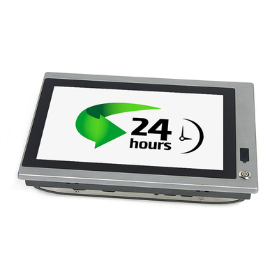 2 LAM 2 COM βιομηχανικό PC J1900 αφής 10 ίντσας με τον μπροστινούς διακόπτη/USB