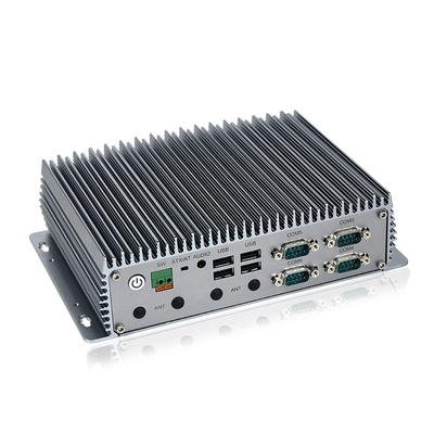 12οι GEN J6412 Fanless βιομηχανικοί μίνι πυρήνες 2.0GHz 3xLAN RS232 RS422 RS485 τετραγώνων PC
