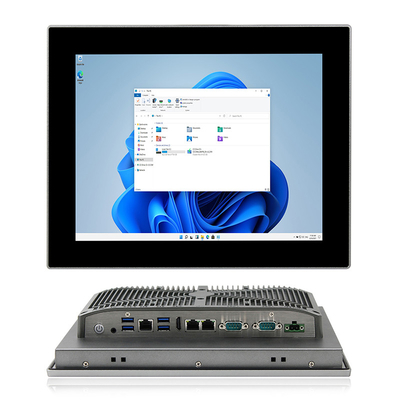 Βάση τοίχου Industrial Touch Screen PC J6412 3*LAN Embedded AIO Front IP65
