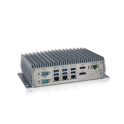 Τραχύς ενσωματωμένος υπολογιστής Fanless πυρήνων τετραγώνων ODM J6412 cOem με 8xUSB