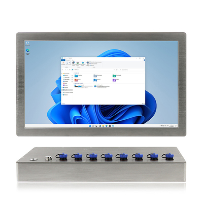 Desktop PC επιτροπής Fanless IP69K 15,6 ίντσας ανοξείδωτος βιομηχανικός υπολογιστής