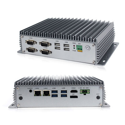 Διπλά πυρήνων 2.1GHz ενσωματωμένα Fanless παράθυρα 10 PC κιβωτίων υπολογιστών μίνι