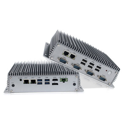 Ο τραχύς βιομηχανικός πυρήνας I3 Windows10 PC κιβωτίων Fanless ενσωμάτωσε τους βιομηχανικούς υπολογιστές