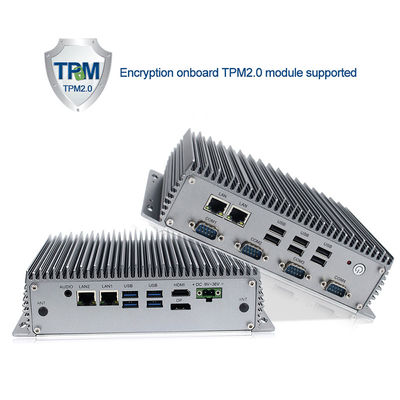 Βιομηχανικό Fanless μίνι PC Rs485 I7 8565U, ενσωματωμένο μίνι PC Fanless I7