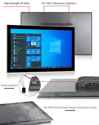 I7-8565U βιομηχανικό PC επιτροπής αφής ΚΜΕ υπολογιστής 24 ίντσας με 4G 5G WIFI προαιρετικό