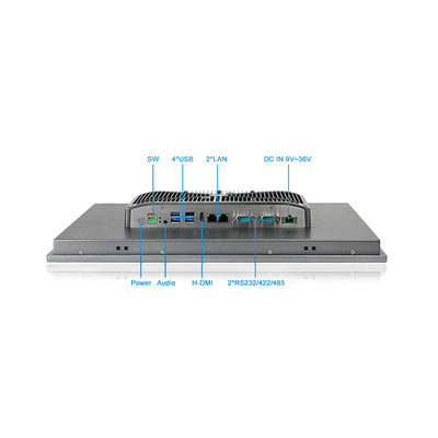 17» ενσωματωμένο PC Fanless Windows11 επιτροπής αφής όλοι σε ένα χωρητικό PC επιτροπής αφής