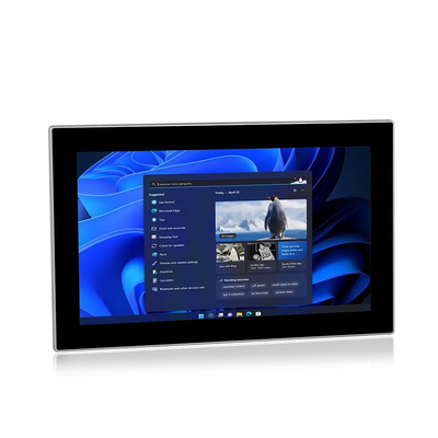 Τα παράθυρα 11 αδιάβροχος IP65 Fanless επιτροπής HMI τοίχος PC που τοποθετείται/που ενσωματώνεται τοποθετούν
