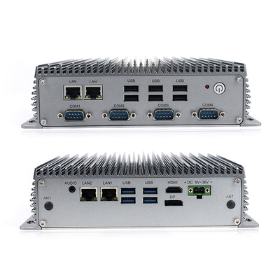 Βιομηχανικό συνεχές ρεύμα 9V PC κιβωτίων Fanless μίνι - 36V 8ο GEN 4GB M.2 120G SSD