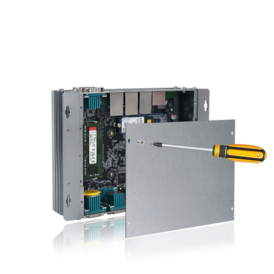 12οι GEN Intel Elkhart κιβωτίων Fanless βιομηχανικοί ενσωματωμένοι λιμένες λιμνών J6412 3XLAN PC