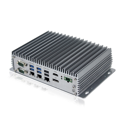 Μικρό μίνι PC 3 τοπικό LAN 10 USB 6 COM της Intel Celeron J6412 υπολογιστών κιβωτίων Fanless