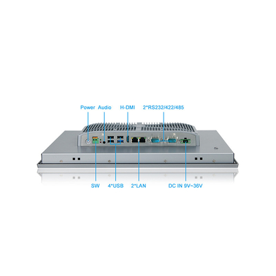 Υψηλό PC επιτροπής αφής φωτεινότητας HMI PCAP βιομηχανικό όλοι σε μια επιτροπή