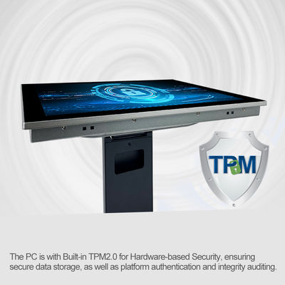 Τραχύ PC TPM 2,0 τάση 9-36V RS232 RS422 RS485 επιτροπής 17 ίντσας HMI