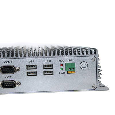 8ο ΚΜΕ αργιλίου μίνι PC Fanless κραμάτων βιομηχανικό, μίνι PC MSATA 128G SSD Fanless I3