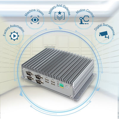 8ο ΚΜΕ αργιλίου μίνι PC Fanless κραμάτων βιομηχανικό, μίνι PC MSATA 128G SSD Fanless I3