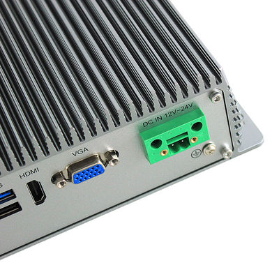 μίνι βιομηχανικό ενσωματωμένο PC J1900 2 τοπικό LAN 6 Χ USB 4 Χ RS232 κιβωτίων 15W Fanless X86 Χ
