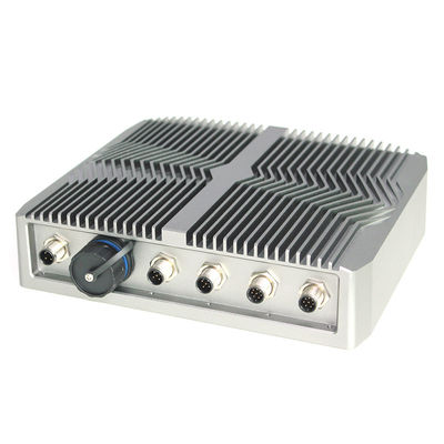 Υπαίθριο ενσωματωμένο IP67 μίνι PC Linux Fanless, M12 I/O υπολογιστής Gpu συνδετήρων βιομηχανικός