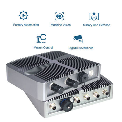 Υπαίθριο ενσωματωμένο IP67 μίνι PC Linux Fanless, M12 I/O υπολογιστής Gpu συνδετήρων βιομηχανικός
