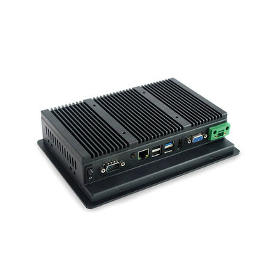Επίπεδο Bezel 500 ψειρών PCAP PC επιτροπής 7 ίντσας, βιομηχανικός υπολογιστής οθόνης αφής Celeron