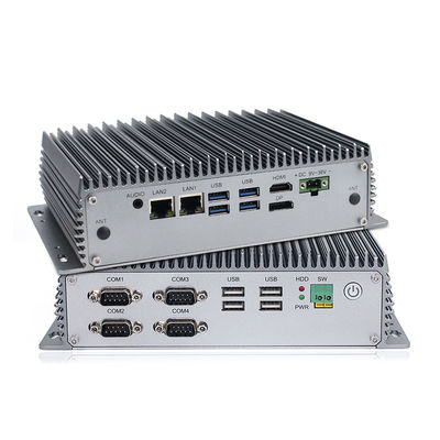 Μίνι PC κιβωτίων PC 8η GEN I3 I5 ΚΜΕ Fanless βιομηχανικό ενσωματωμένο για τον υπολογισμό ακρών