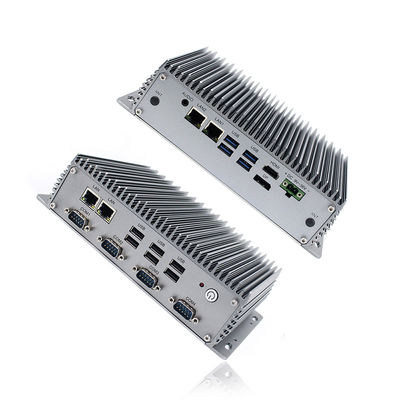 Συμπαγή τραχιά παράθυρα 10 PC Fanless μίνι σύστημα Linux Ubuntu Debian