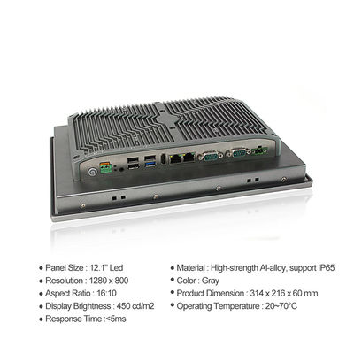 Τραχιά 12» Ip67 1280 * επιτροπή 800 τοποθετούν την ευρεία οθόνη οργάνων ελέγχου οθόνης αφής
