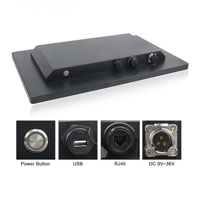 24» VGA PC Fanless οθόνης αφής IP69K Pcap αδιάβροχο με το τοπικό LAN GbE
