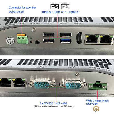 Υψηλή φωτεινότητα 400cd/M2 PC οθονών επαφής TPM2.0 ενσωματωμένη 1280x1024