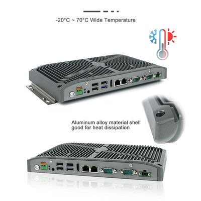 Τραχύ μίνι PC 15W Intel Celeron RS232 RS422 RS485 για την πληρωμή του περίπτερου