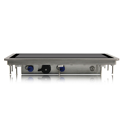 IP69K Washable βιομηχανικό ενσωματωμένο 400cd/m2 VGA DVI επίδειξης οθόνης αφής