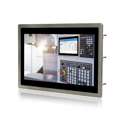 IP69K Washable βιομηχανικό ενσωματωμένο 400cd/m2 VGA DVI επίδειξης οθόνης αφής