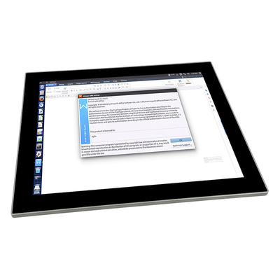 Βιομηχανικό PC επιτροπής αφής πυρήνων J1900 2.0GHz τετραγώνων όλοι σε ένα Ip65 Fanless