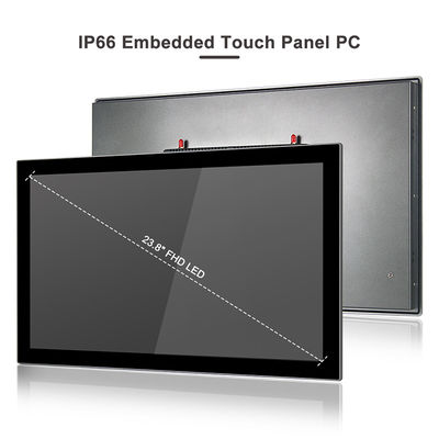 Ποιότητα Fanless το βιομηχανικό αφής επιτροπής PC Vesa του τοπικού LAN PC διπλό τοποθετεί 24» το 1920 X 1080 εργοστάσιο