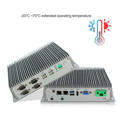 Ποιότητα Προσαρμοσμένος J1900 Fanless βιομηχανικός ενσωματωμένος πυρήνας τετραγώνων κιβωτίων PC εργοστάσιο